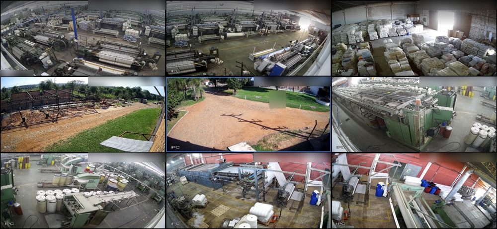 Central de monitoreo CCTV multi-cámara para planta industrial, proyecto de Solutions Company